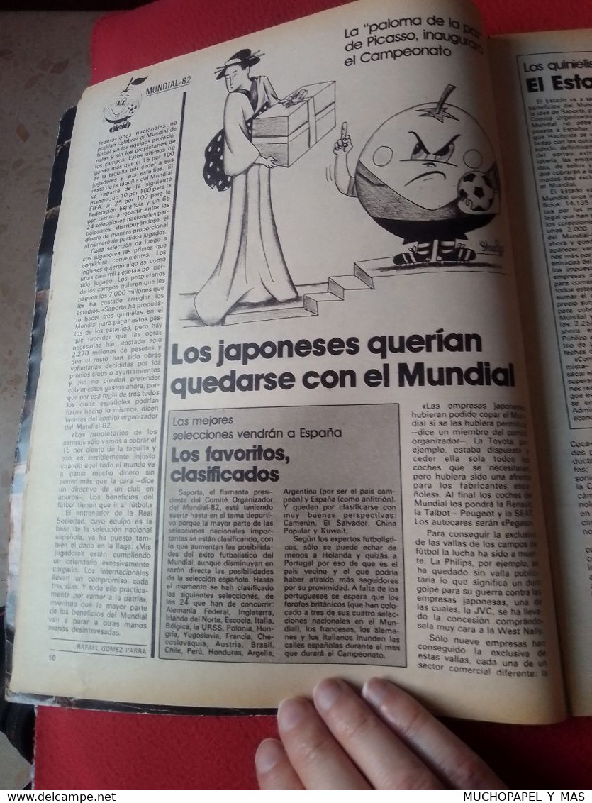 REVISTA MAGAZINE GACETA ILUSTRADA Nº 1313 DIC. 1981 MUNDIAL ESPAÑA 1982 82 FÚTBOL FOOTBALL EXTREMA DERECHA ATARI.....ETC