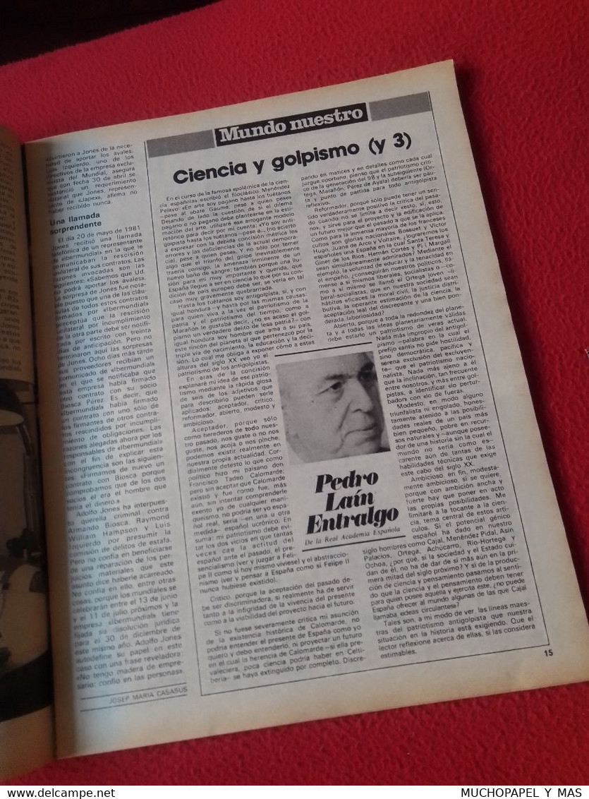 REVISTA MAGAZINE GACETA ILUSTRADA Nº 1313 DIC. 1981 MUNDIAL ESPAÑA 1982 82 FÚTBOL FOOTBALL EXTREMA DERECHA ATARI.....ETC