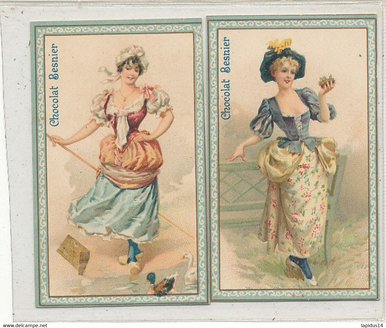 CALENDRIER CHROMO CHOCOLAT BESNIER  1902 - Petit Format : 1901-20