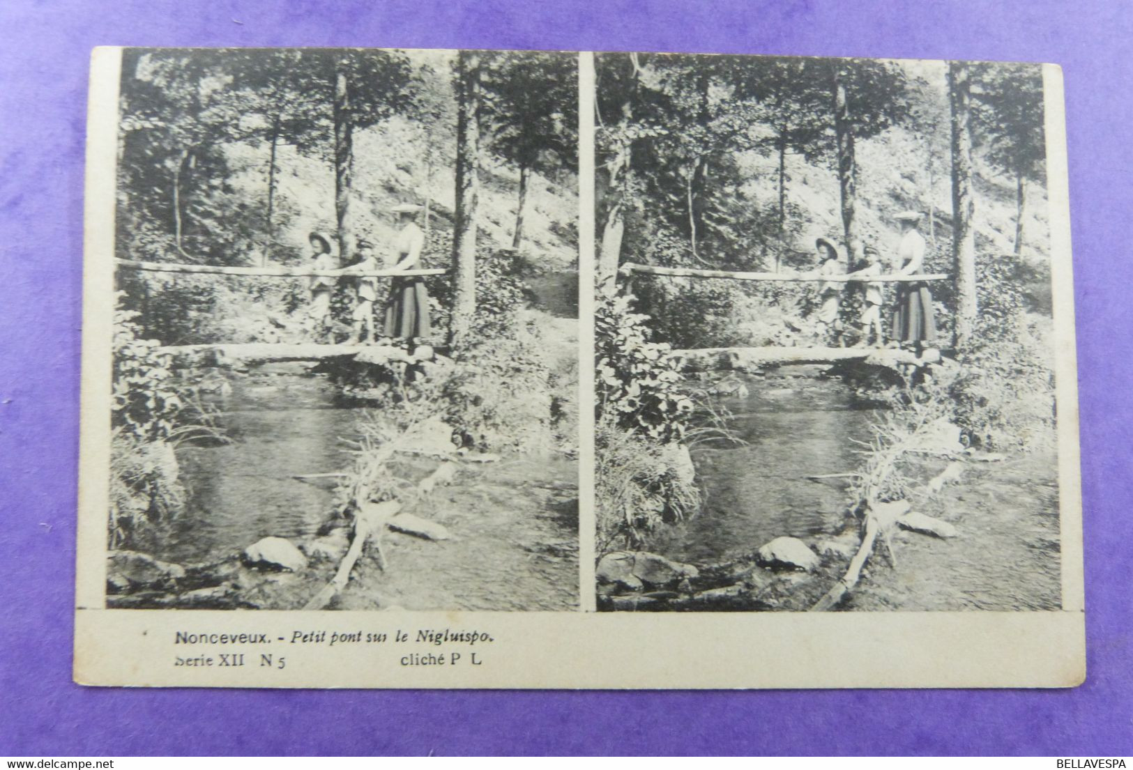 Nonceveux  Stereokaart  Stereoscopique  Serie XII N5 & N6 -2 X Cpa - Stereoscope Cards