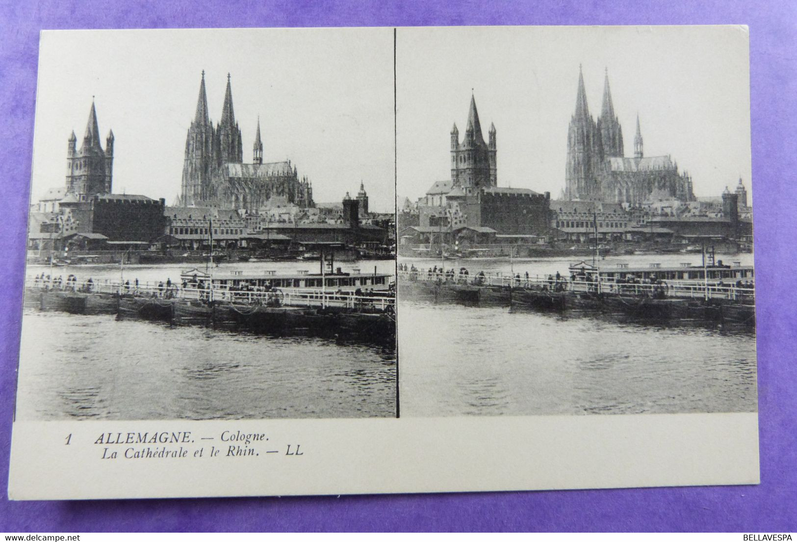 Allemagne Cologne & Baden-Baden  Stereokaart  Stereoscopique - Stereoscope Cards