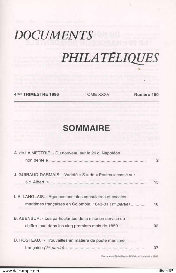 Revue De L'Académie De Philatélie - Documents Philatéliques N° 150 - Avec Sommaire - Philatelie Und Postgeschichte