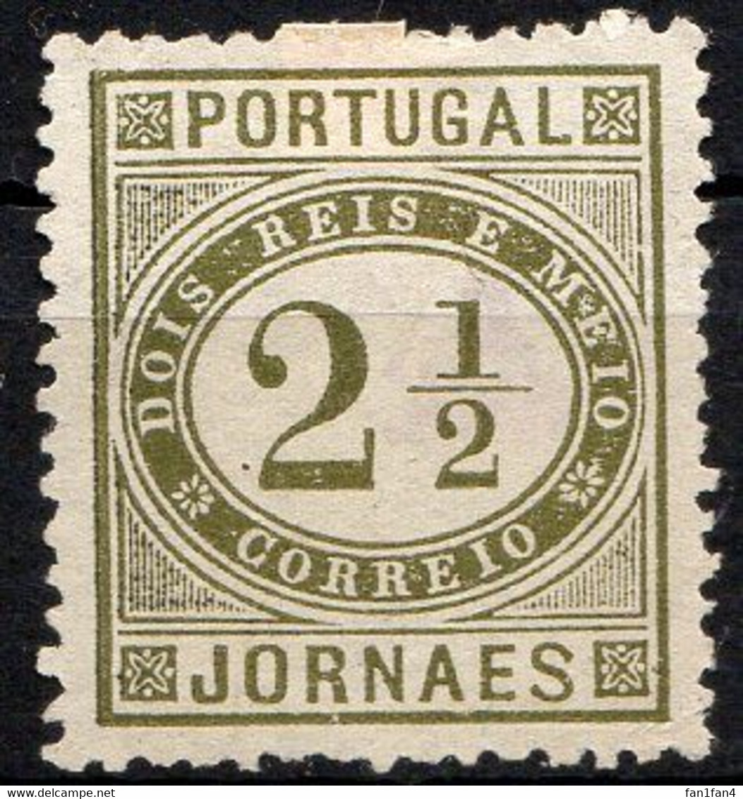 PORTUGAL (Royaume) - 1876-94 - N° 50 - 2 1/2 R. Olive - (Timbre Pour Journaux) - (Dentelé 13 1/2) - Unused Stamps