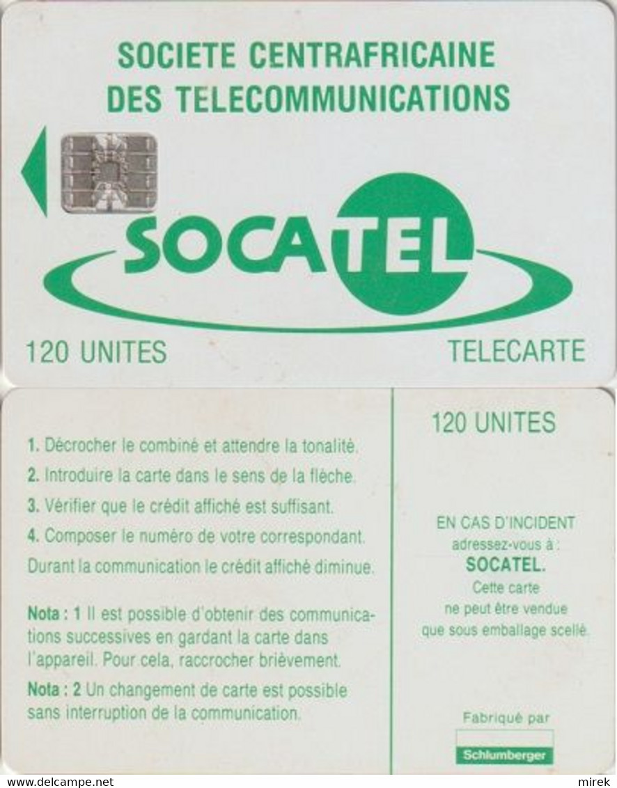 464/ Central African Republic; P7. Green Logo, No CN - República Centroafricana