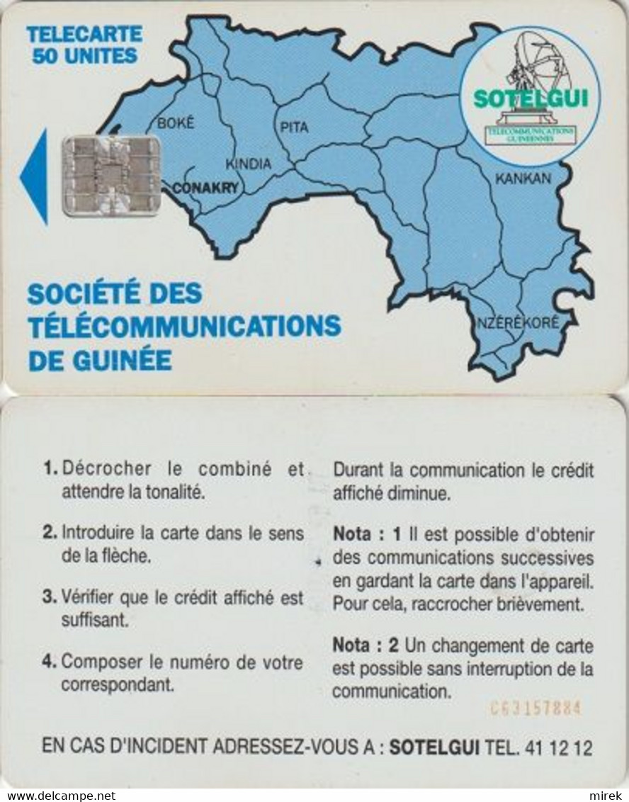 480/ Guinea; P6. Blue Map; CN C63157884 - Guinee