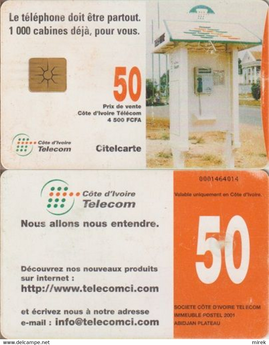 483/ Ivory Coast; P10. Telephone Box, GEM 1.4 - Ivory Coast