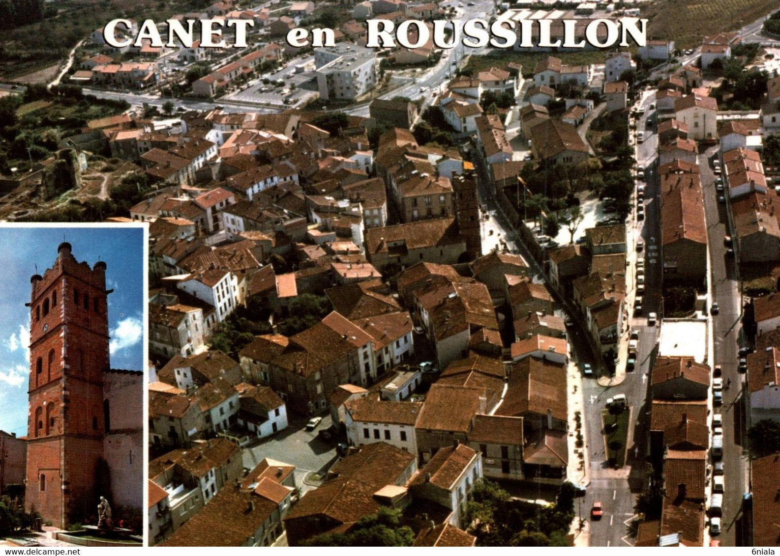 9921 CANET VILLAGE Vue Aérienne    (recto-verso) 66 Pyrénées Orientales - Canet En Roussillon