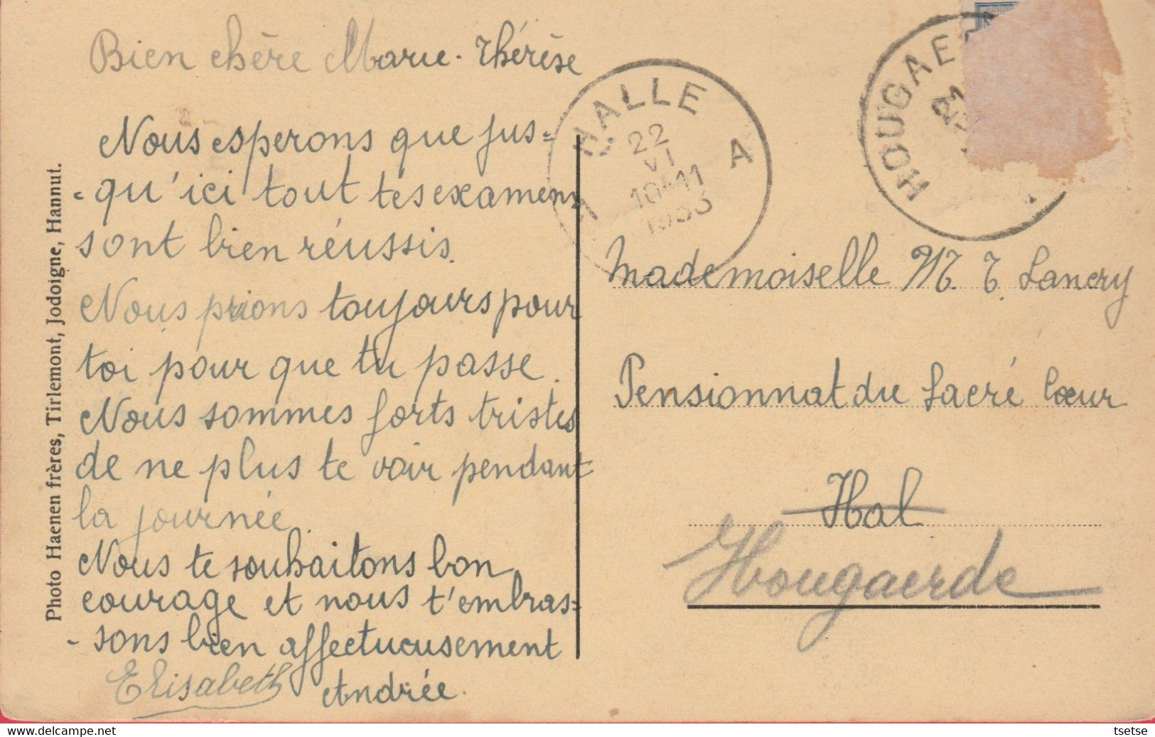 Hoegaarden - Stoet Op 27 Juli 1930 ... Hougaerdiers Van 1830 En 1930 - 1933  ( Verso Zien  ) - Hoegaarden