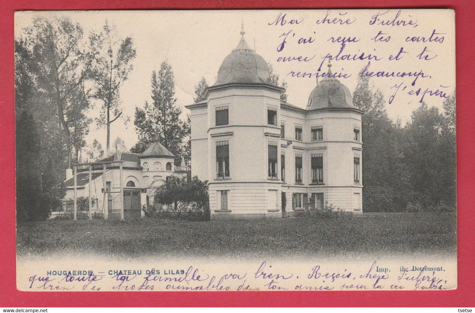 Hoegaarden - Château Des Lilas - 1904 ( Verso Zien ) - Hoegaarden