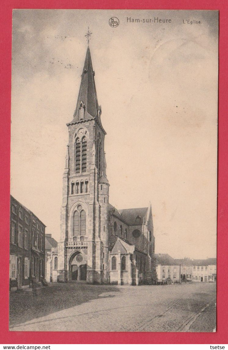 Ham-sur-Heure - L'Eglise  - 1921 ( Voir Verso ) - Ham-sur-Heure-Nalinnes