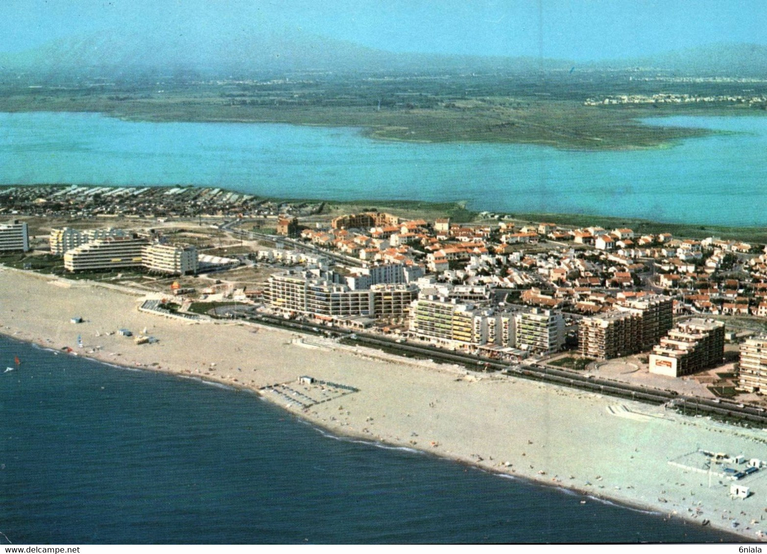 9934 CANET SAINT NAZAIRE Vue Aérienne Canet Sud, Au Loin Le Massif Du Canigou       (recto-verso) 66 Pyrénées Orientales - Canet En Roussillon