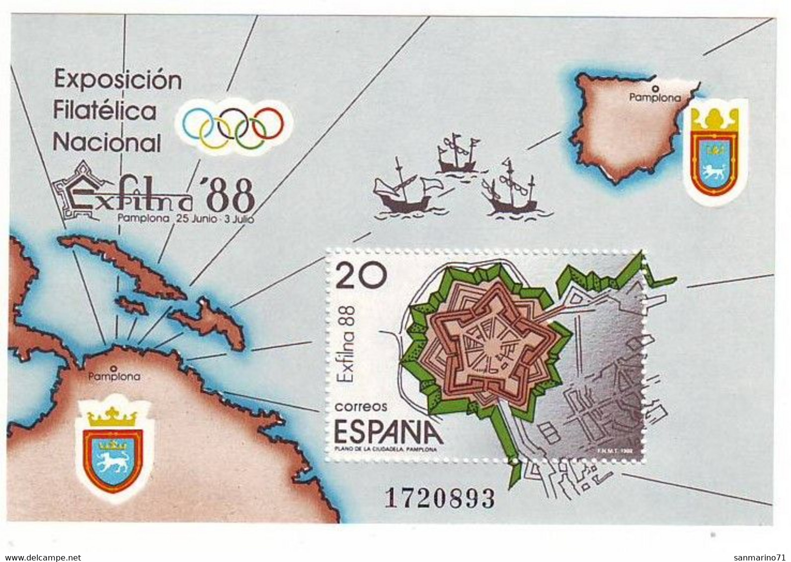 SPAIN 2835,block 32,unused - Blocs & Hojas