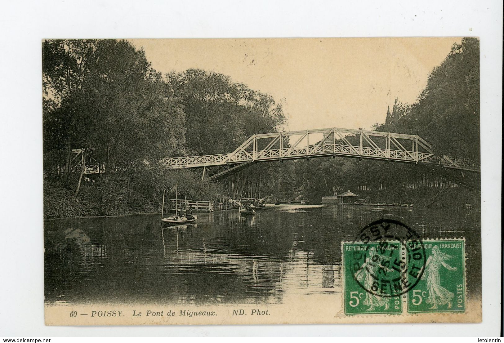 CPA: 78 - POISSY - LE PONT DE MIGNEAUX - Poissy