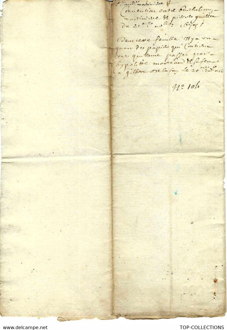 1678 Commune De Melay Saône & Loire Généralité De Bourgogne Bresse Bugey CONVENTION Notariée CHARPENTIERS DE BATEAUX - Historical Documents