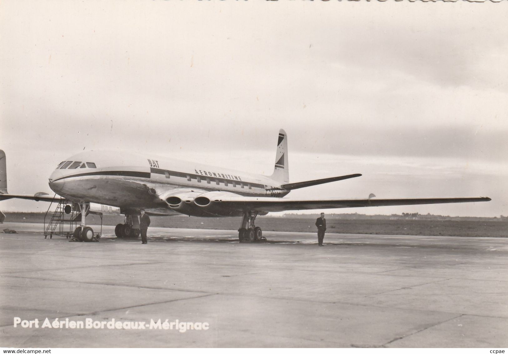 Chambre De Commerce De Bordeaux - L'avion à Réaction Comet De L'U.A.T. - Port Aérien Bordeaux-Mérignac - 1946-....: Moderne