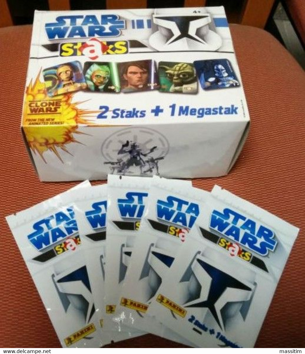 STAR WARS STAKS - PANINI - CARD MAGNETICHE CLONE WARS - BUSTINE SINGOLE - Sonstige & Ohne Zuordnung