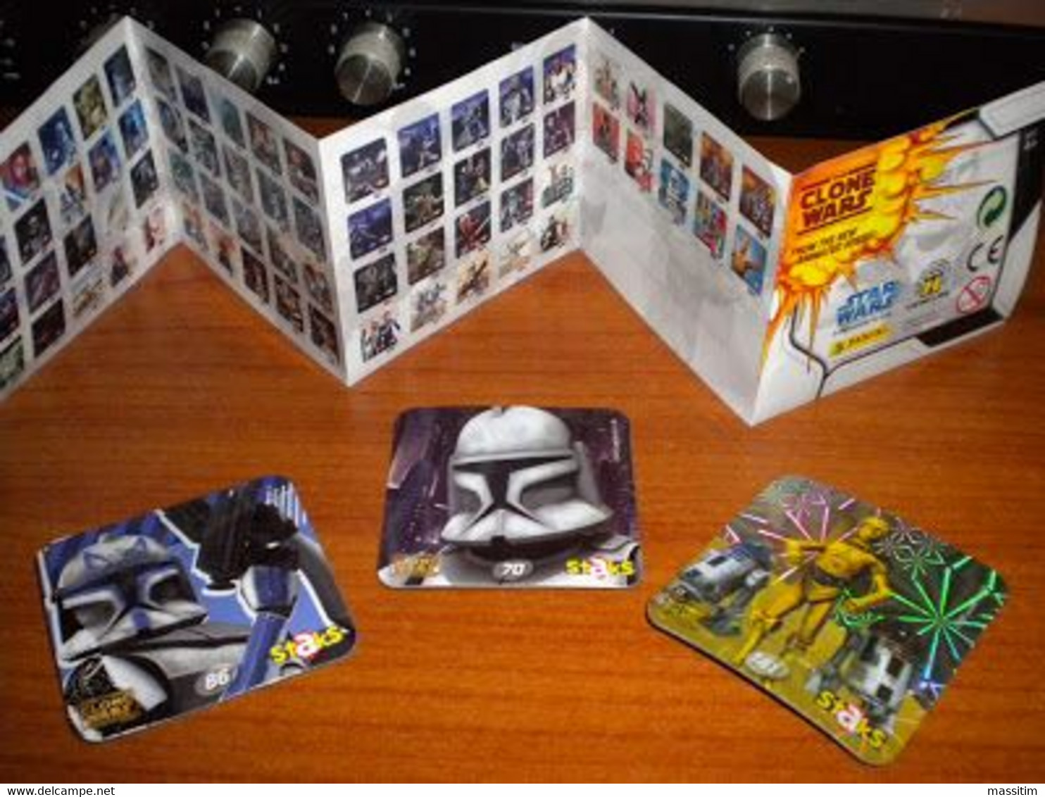 STAR WARS STAKS - PANINI - CARD MAGNETICHE CLONE WARS - BUSTINE SINGOLE - Altri & Non Classificati