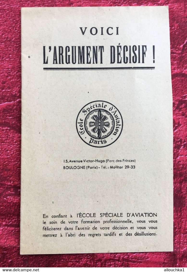 ✔️École Spéciale D'Aviation Boulogne Paris-☛Satisfaction-Félicitations-☛Argument Décisif-formation Professionnelle Avion - Publicités