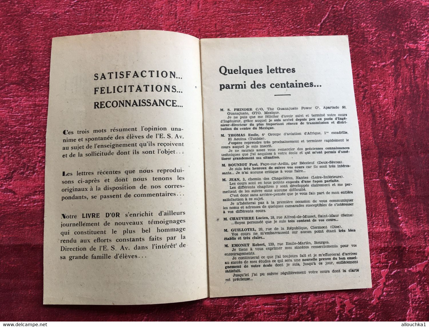 ✔️École Spéciale D'Aviation Boulogne Paris-☛Satisfaction-Félicitations-☛Argument Décisif-formation Professionnelle Avion - Pubblicità