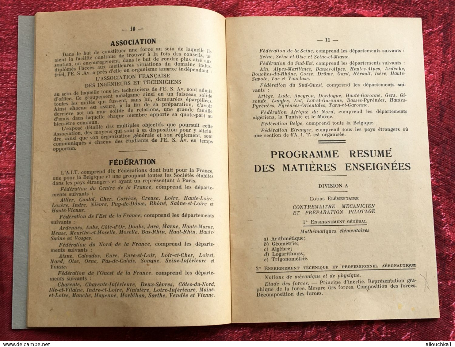 ✔️École Spéciale d'Aviation Boulogne Paris-☛Règlement Général-☛Programme-formation professionnelle avion-aéronautique