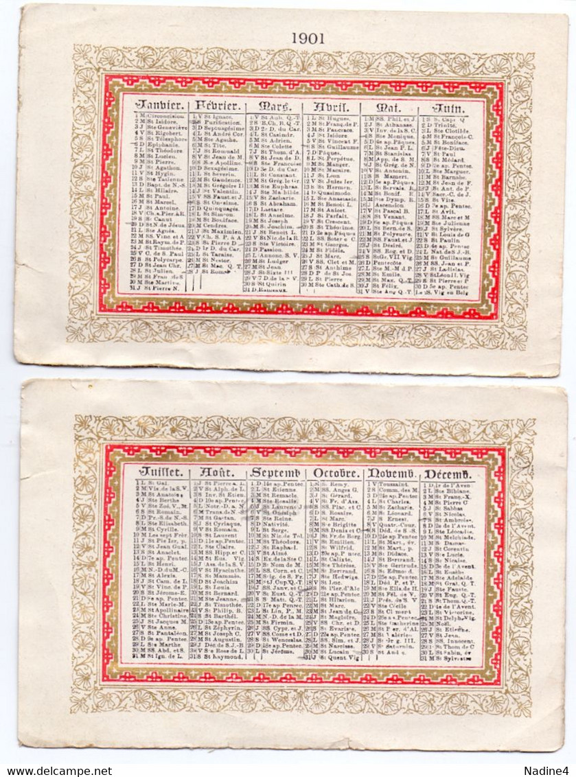 Kalender Calendrier 1901 - Kleinformat : 1901-20