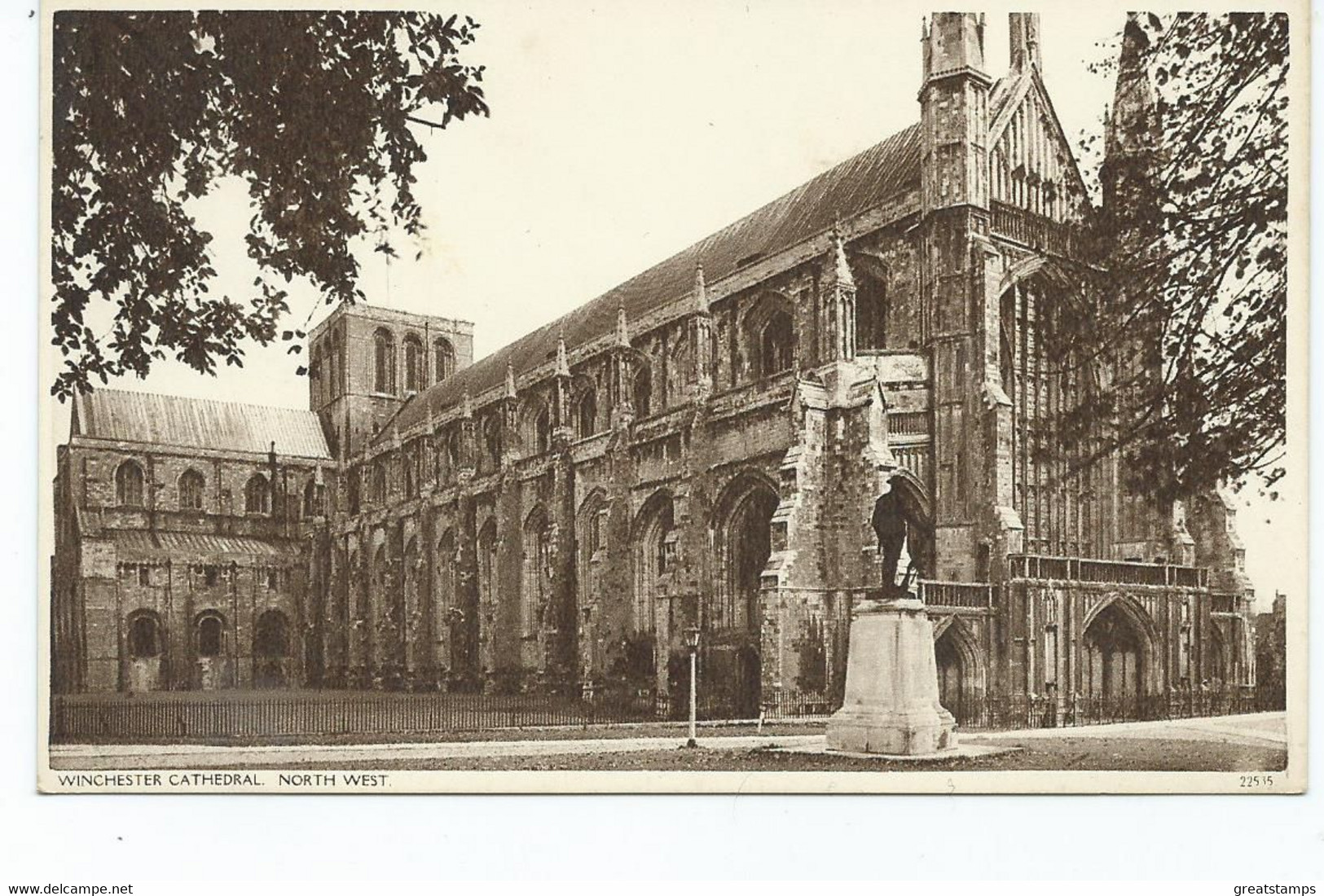 Postcard Hampshire Winchester Cathedral North West Unused - Winchester