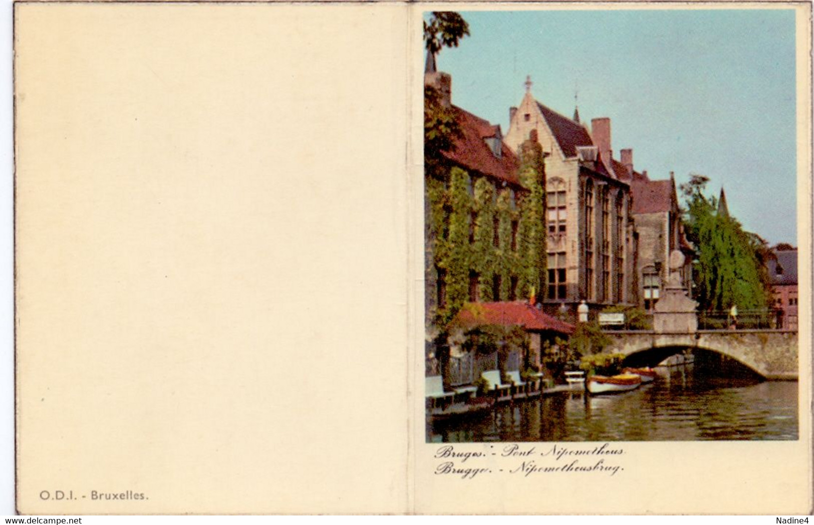 Kalender Calendrier 1961 - Pont Brug Nipometheus Brugge - Petit Format : 1961-70