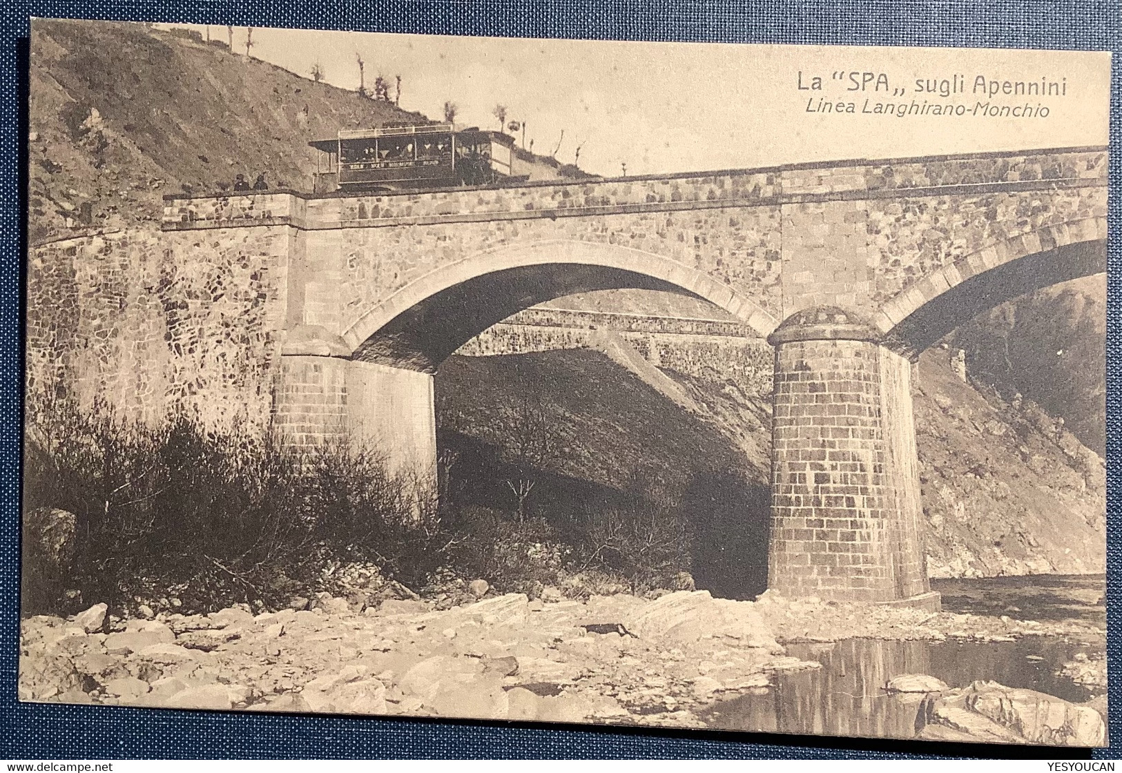 ~1910 "SPA"SUGLI APENNINI LINEA LANGHIRANO-MONCHIO Delle Corti(Parma Autobus Italia Cartoline Automobili Automobile Fiat - Parma