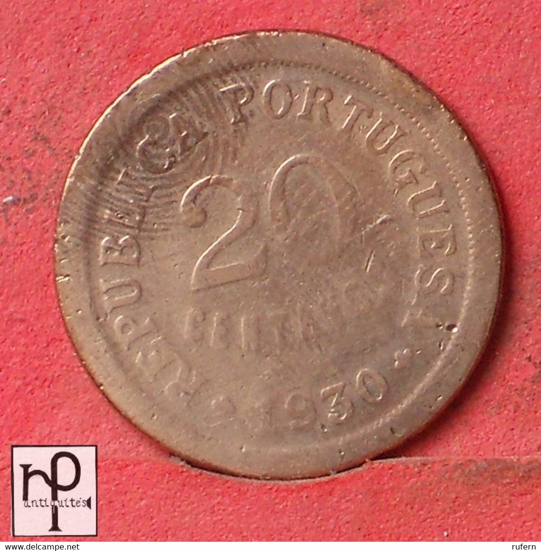 CAPE VERDE 20 CENTAVOS 1930 -    KM# 3 - (Nº48646) - Cape Verde