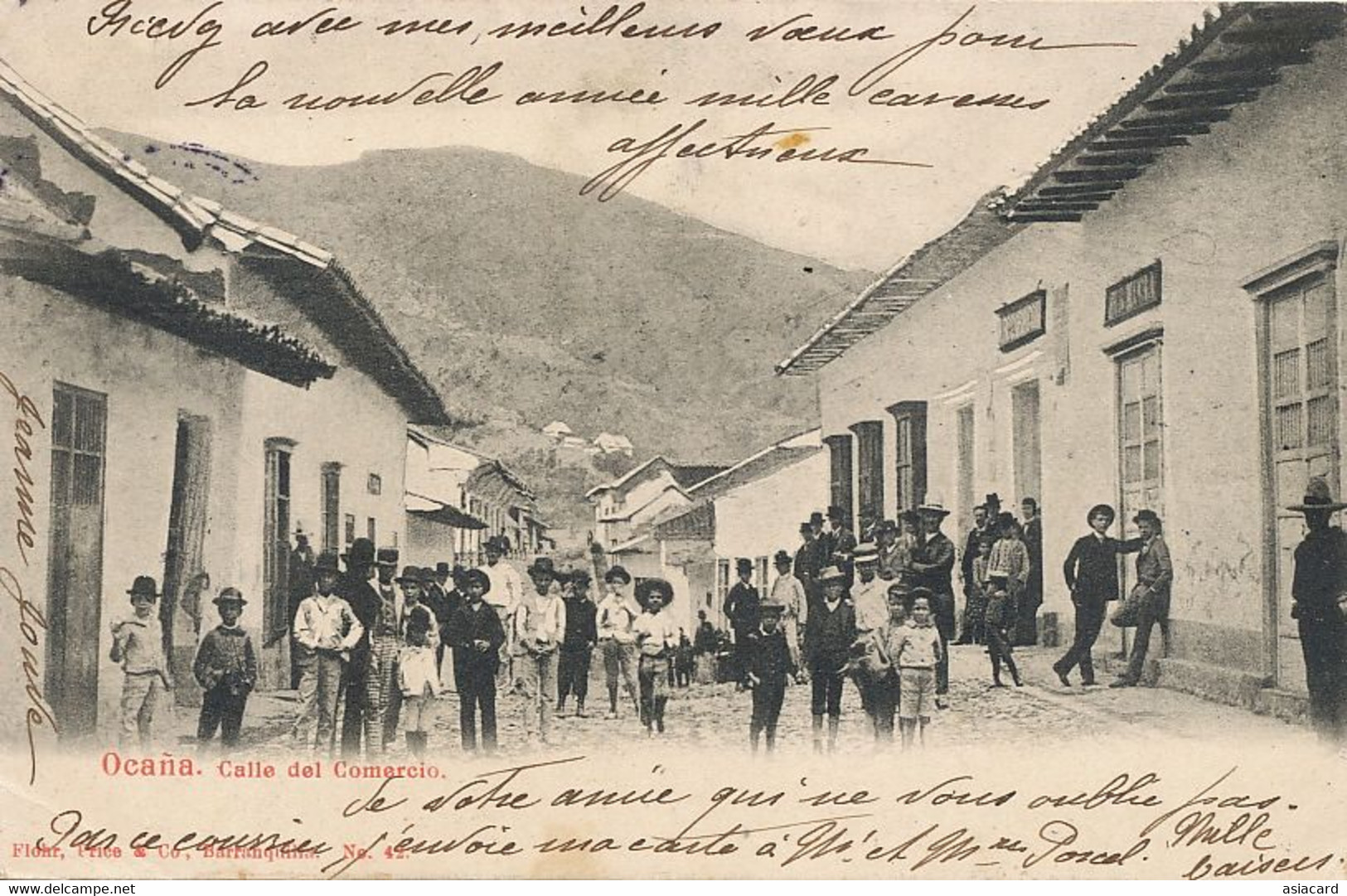 Ocana Calle Del Comercio Edicion Price Baranquilla P. Used 1906 Bogota To Goutard Carpentras - Colombie