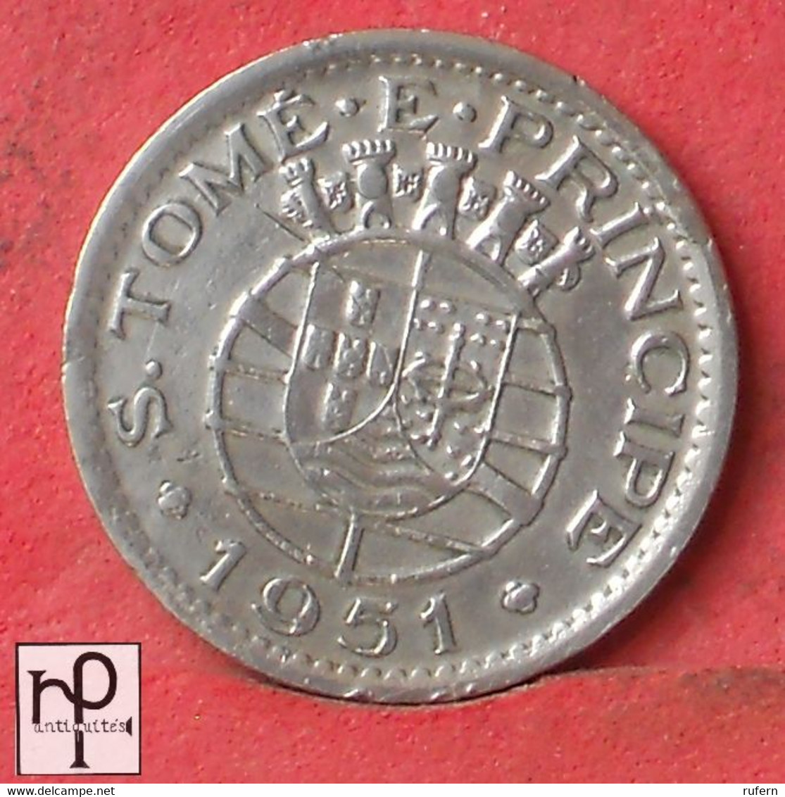 SAINT THOMAS Y PRINCIPE 50 CENTAVOS 1951 -    KM# 10 - (Nº48682) - São Tomé Und Príncipe