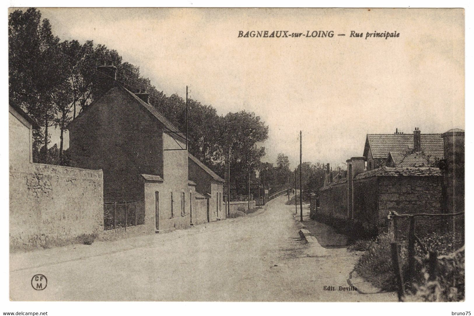 77 - Bagneaux Sur Loing - Rue Principale - Edition Deville - Bagneaux Sur Loing