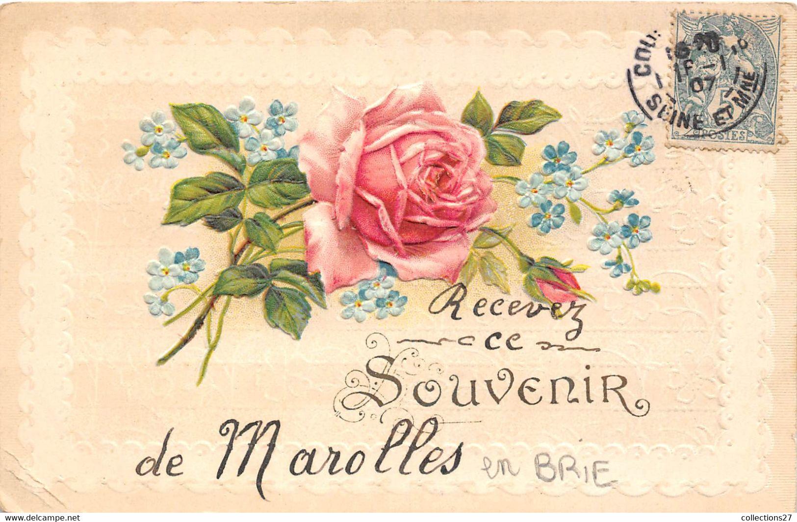 94-MAROLLES-EN-BRIE- RECEVEZ CE SOUVENIR DE MAROLLES EN BRIE - Marolles En Brie