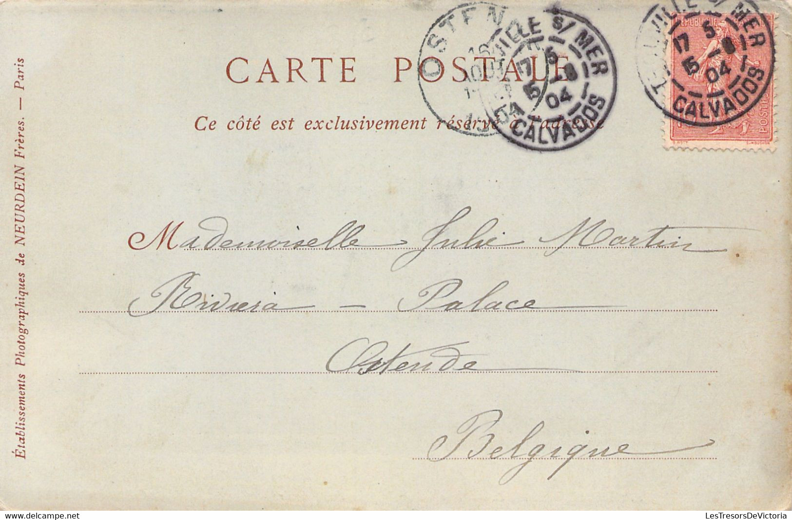 CPA Trouville Sur Mer - Vue Générale Prise Du Calvaire - De Touville à Ostende En 1904 - Trouville