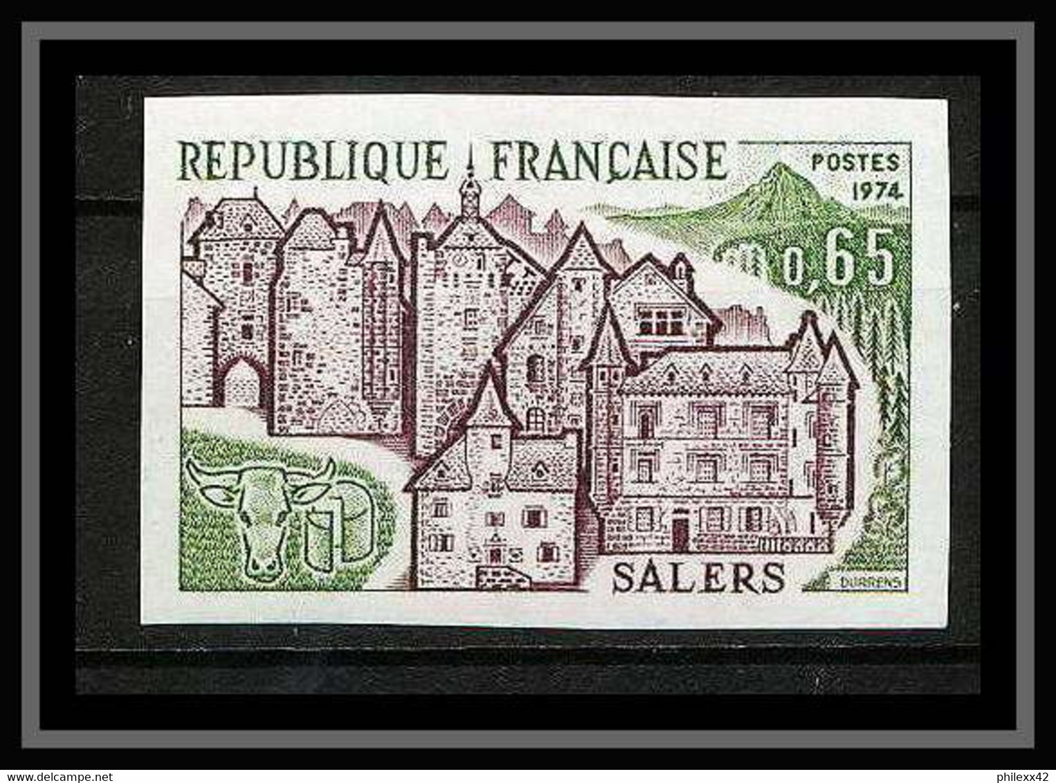 France N°1793 Salers Château (castle) Cantal Non Dentelé ** MNH (Imperf) - Ohne Zuordnung