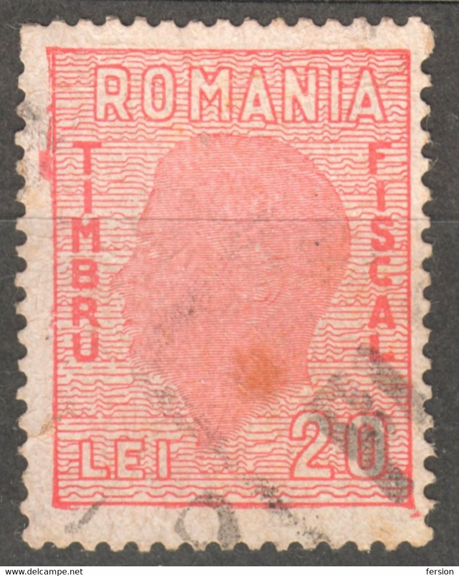 Romania - Stempelmarke - Fiscal Tax Revenue Stamp 20 LEI - Fiscaux