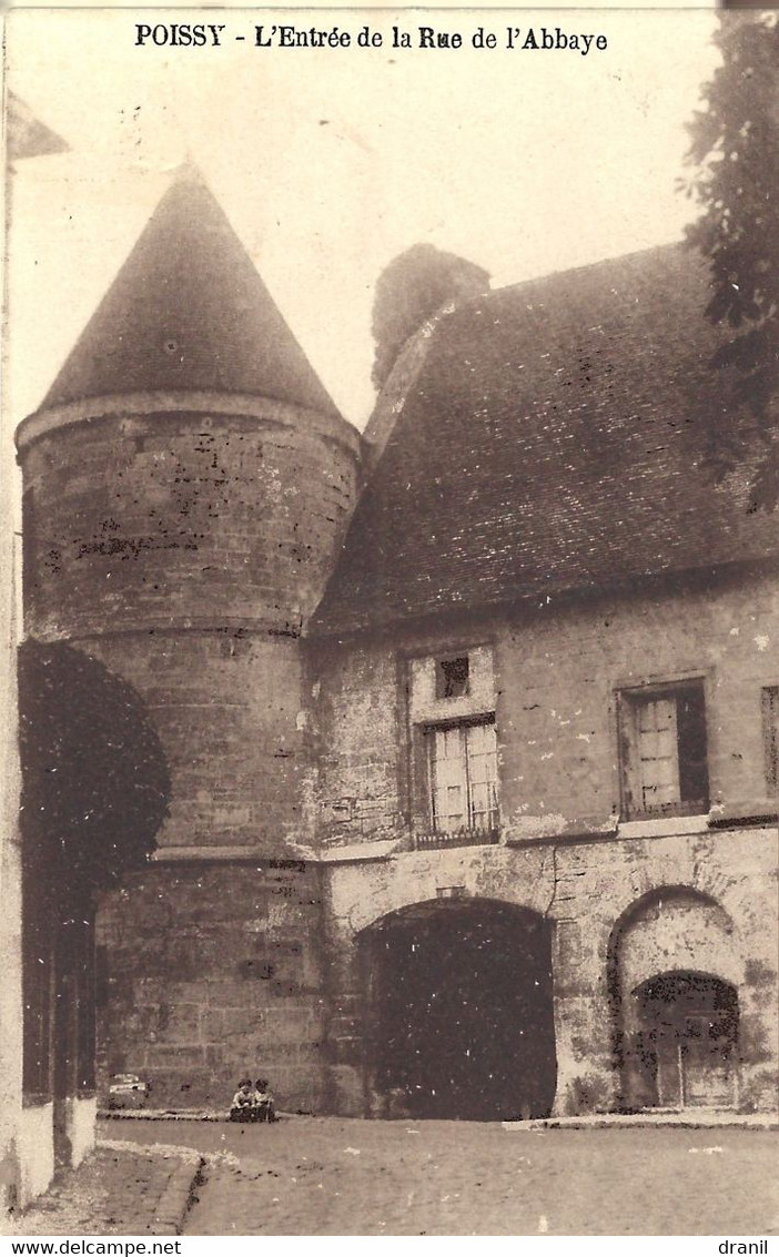 78 - Yvelines - POISSY - L'Entrée De La Rue De L'Abbaye - Poissy