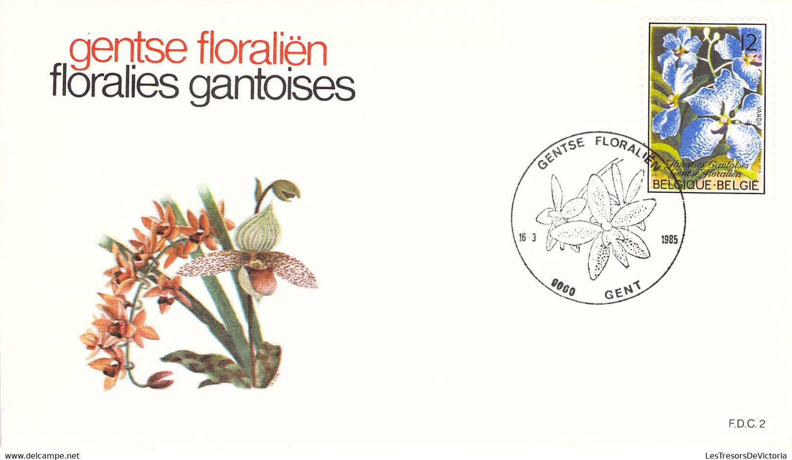 Belgique - Lot De 4 Enveloppes - Gentse Floralien - Floralies Gantoises - FDC - 1985 - 1981-1990