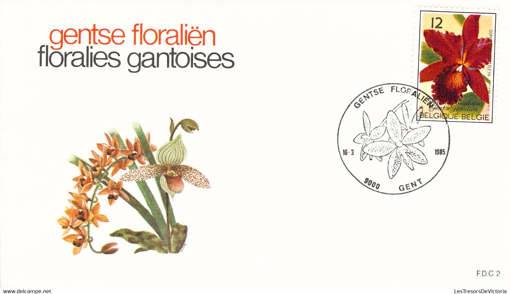 Belgique - Lot De 4 Enveloppes - Gentse Floralien - Floralies Gantoises - FDC - 1985 - 1981-1990