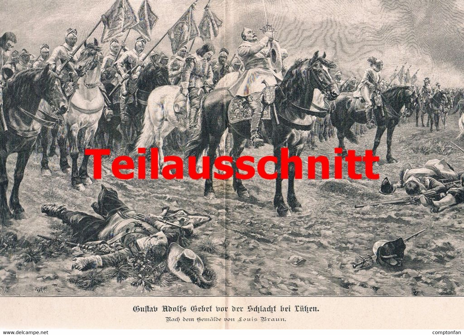 A102 1084 Gustav II. Adolf Charakterbild Zum 300. Gedächtnistag Artikel / Bilder 1894 !! - Política Contemporánea