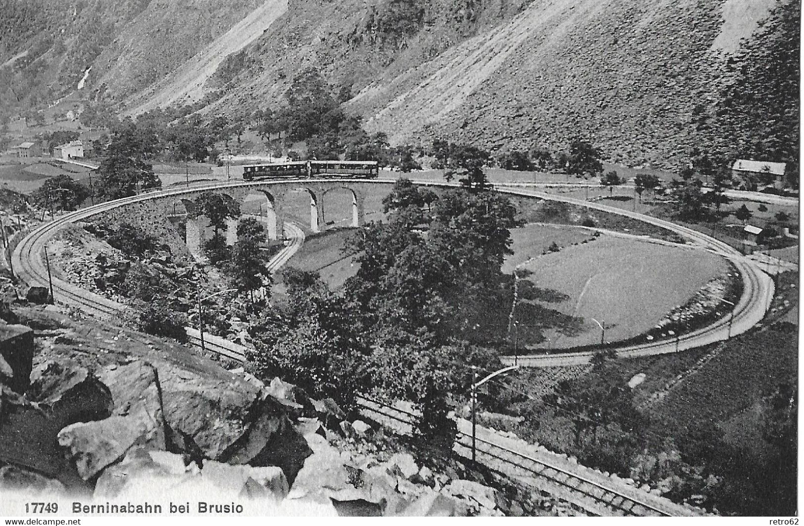 BERNINABAHN → Zug Bei Brusio, Ca.1915 - Brusio