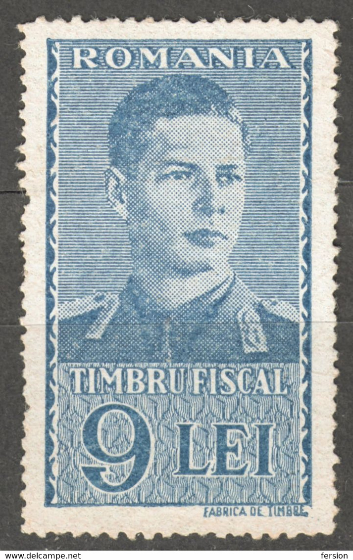 Romania - Stempelmarke - Timbru Fiscal Tax Revenue Stamp 9 LEI - Steuermarken