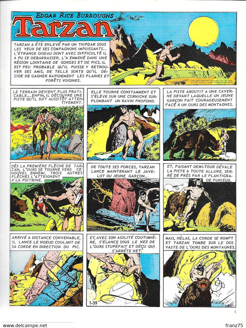 Collection TARZAN N°39-"Pellucidar"-Editions Mondiales-1969--TBE. - Tarzan