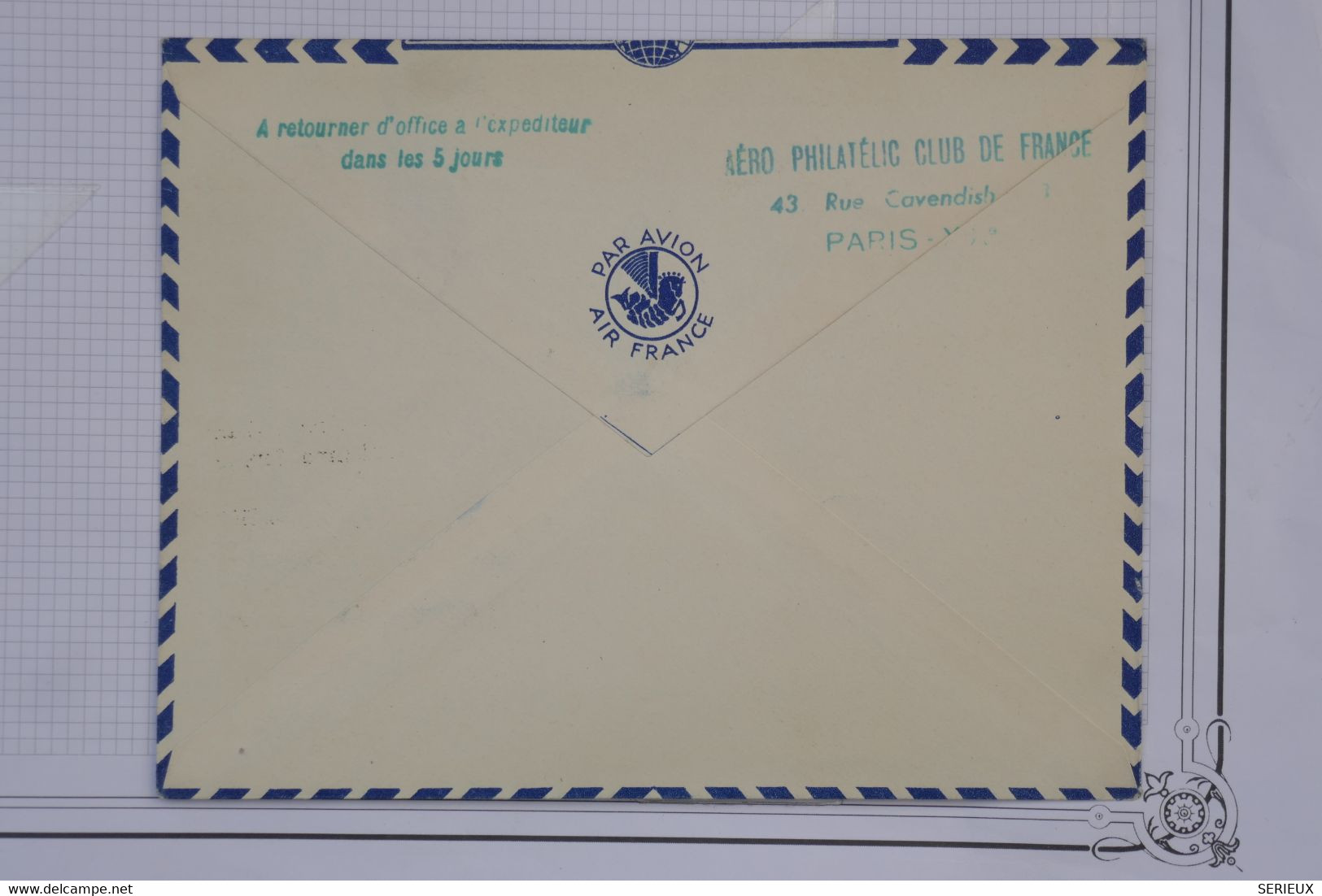 AH4 FRANCE  BELLE LETTRE   1954  IER VOL TURBO  PARIS HAMBURG STOCKHOLM +AIR FRANCE++AEROPHILATELIE+AFF. PLAISANT - 1960-.... Brieven & Documenten