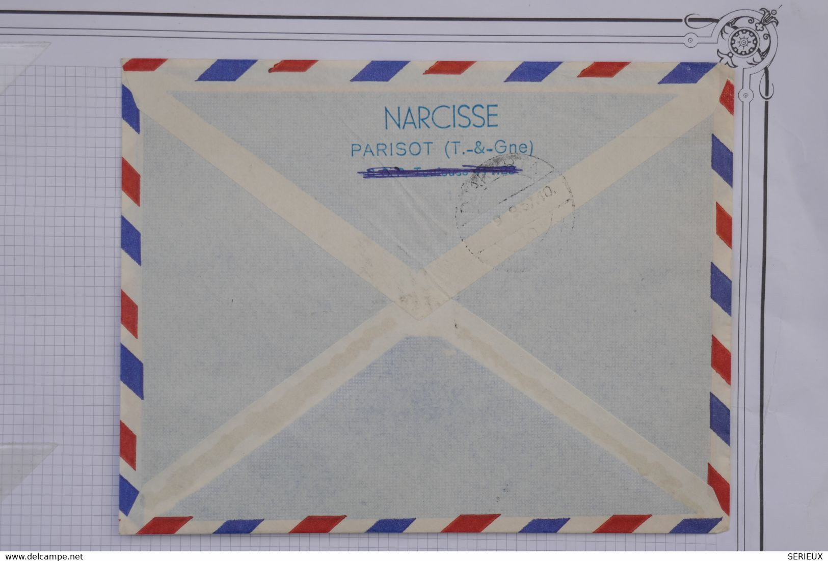 AH4 FRANCE  BELLE LETTRE   1957  IER VOL DIRECT   PARIS DJAKARTA INDONESIA+AIR FRANCE++AEROPHILATELIE+TAXE+AFF. PLAISANT - 1960-.... Briefe & Dokumente