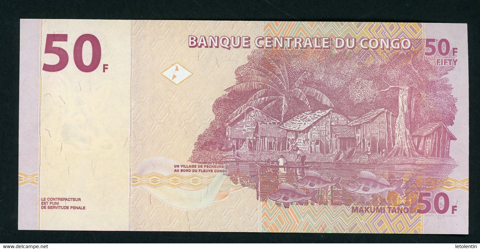 CONGO : 50F -  NEUF - Republic Of Congo (Congo-Brazzaville)