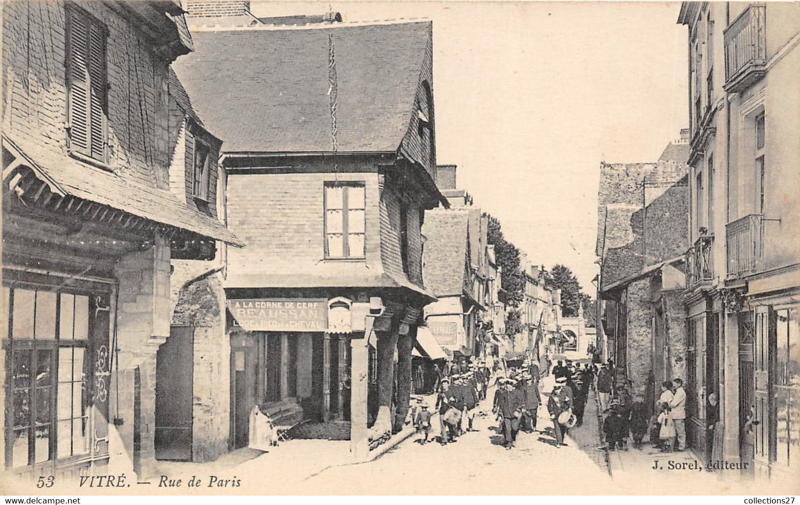 35-VITRE- RUE DE PARIS - Vitre