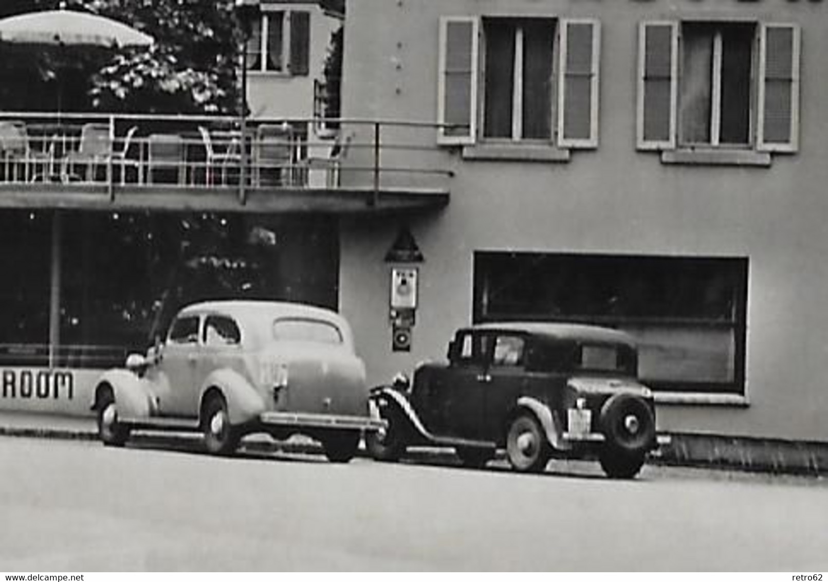 AARBURG → Hotel Restaurant Stadtgarten Mit Oldtimer Davor, Fotokarte Ca.1940 - Aarburg