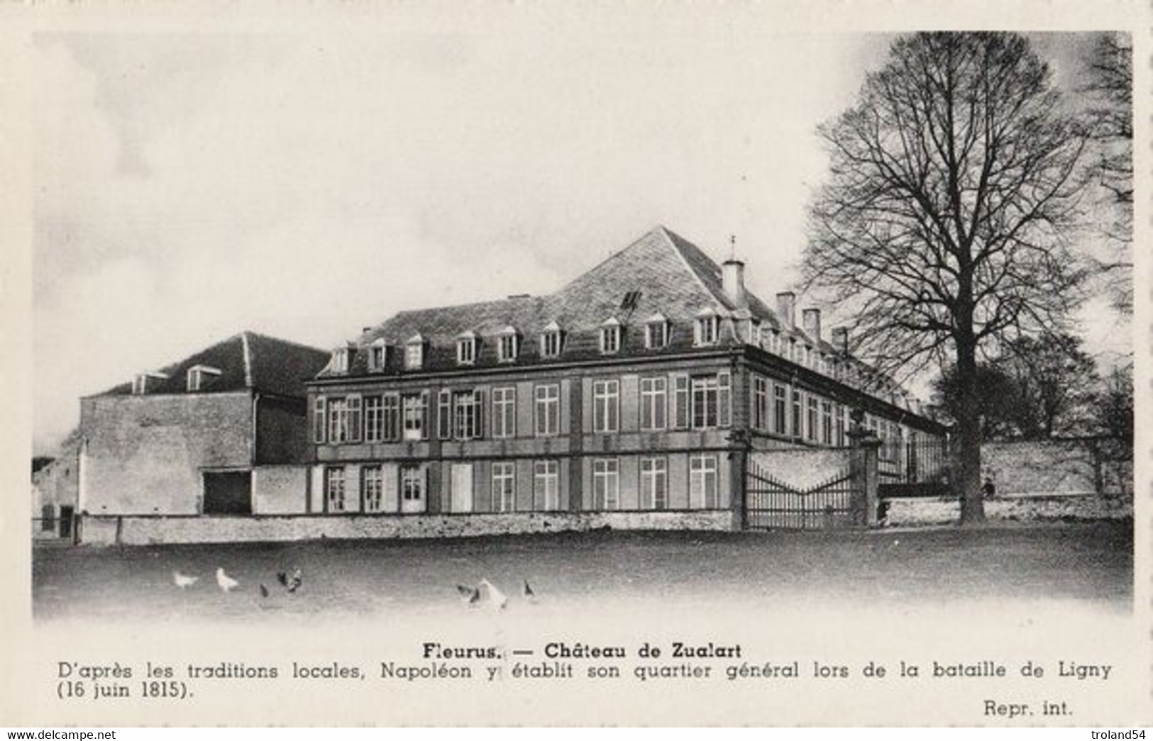 CP, FLEURUS, Château De Zualart, Editions P.I.B BRUX - Fleurus