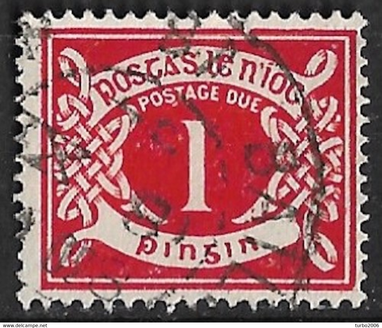 IRELAND EIRE 1925 Postage Due 1 Pg Red Michel P 2 - Postage Due